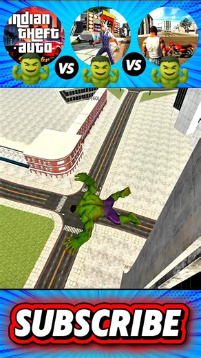 Hulk vs Hulk 🤔 jump Indian bike driving #youtubeshorts #viralshort