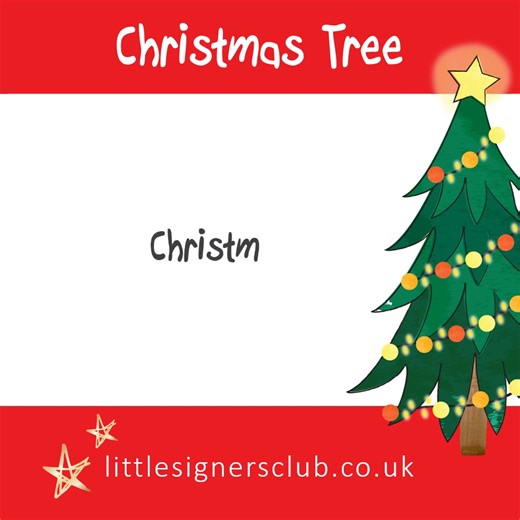 A week of Christmas signs! Day Two: Today is the day to practice...