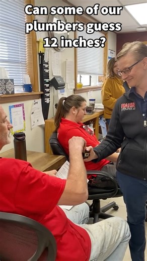 Hahn Plumbing - Heating - AC on Instagram: "The tape measure challenge is on! Can our plumbers guess exactly what 12 inches looks like? Let's find out who's got the best eye! #tapemeasure #plumbers #HahnPlumbingHeatingAC #fortcollins #challenge #12inchchallenge #nocoservice #localplumber"