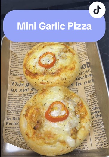 Mini Garlic Pizza Recipe ✨🌙