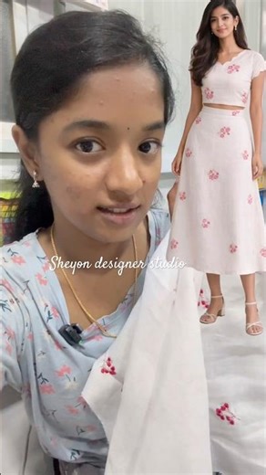 White Skirt & Top Set | Client Customization 🤍 | Sheyon Designer Studio #sheyondesignerstudio