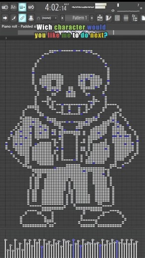 Sans MIDI Art #drawing #musicnotes #flstudio #undertale