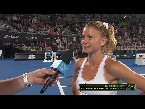 Camila Giorgi On Court Interview (QF) | Sydney International 2018
