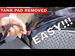 THE EASY WAY!!! How to Remove Tank Protector from Motorcycle