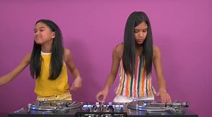 Amira & Kayla DJ practice video to “Welcome to New York City” by Camron and Jay-Z. | DJs Amira & Kayla