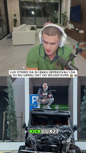 Lux otkrio da su Baku gepekovali i da su mu ukrali sat od 150.000 evra #bakaprase #lux27 #balkan