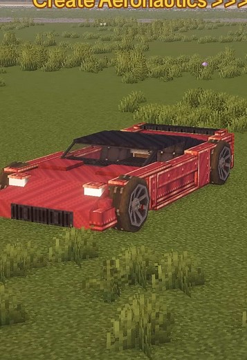 Honda NSX with Create Aeronautics schematic (Minecraft)