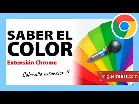 ColorZilla CUENTAGOTAS PARA COGER COLOR de una Web - Extension Chrome