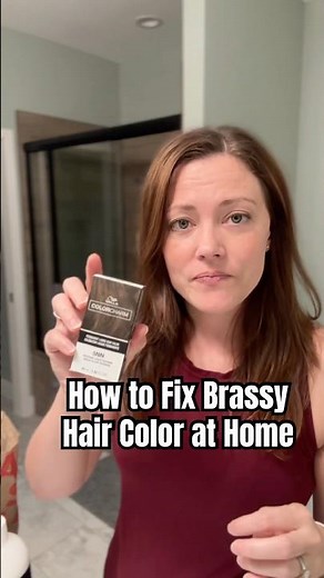 How to Fix Brassy Hair Color at Home #fallhaircolor