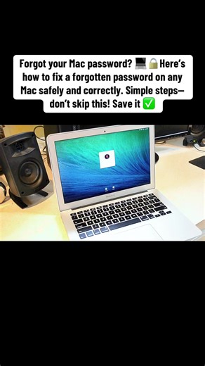 Forgot your Mac password? 💻🔒Here’s how to fix a forgotten password on any Mac safely and correctly. Simple steps—don’t skip this! Save it ✅#macpassword #machelp #appletips #techtok #fyp