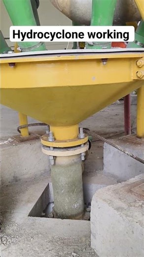 ||Hydrocyclone working principle|| Gypsum slurry #fgd #vbf #shorts #youtubeshorts