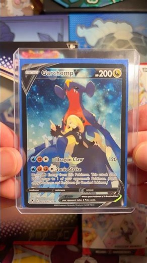 What do you guys think of this cool Garchomp V! #pokemon #pokemontcg