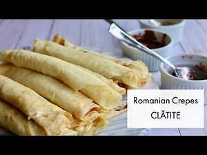 How to Make CREPES | Romanian Crepes | CLĂTITE