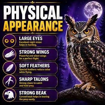 🦉 Amazing Owl Facts | The Silent Hunter of the Night #owl #animalfacts #Wildlife #owlfacts