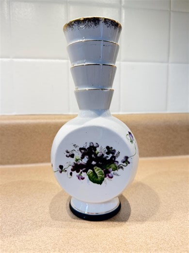 Vintage Floral Vase Made in Japan - Etsy