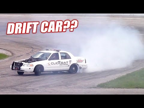 Attempting to Drift Our 900hp Retired Cop Car! +James’ Wedding Burnout!