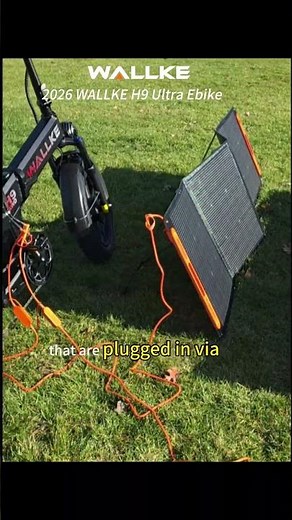 2026 WALLKE H9 Ultra E-Bike Solar Charging Test | Off-Grid Adventure
