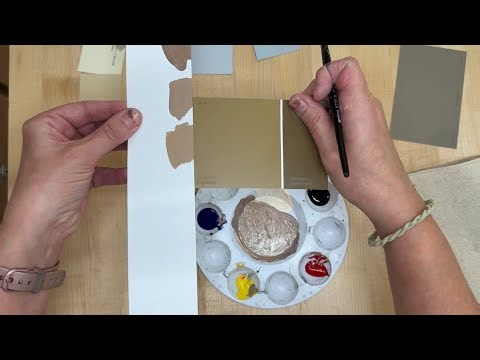 4. Color theory: Mixing neutrals and grays using the primary colors + white/black