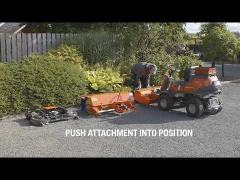 How to attach and remove a flail mower