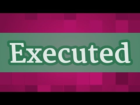 EXECUTED pronunciation • How to pronounce EXECUTED