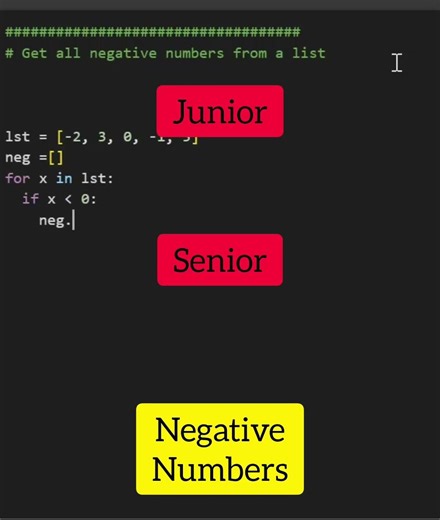 Working with negative numbers in Python