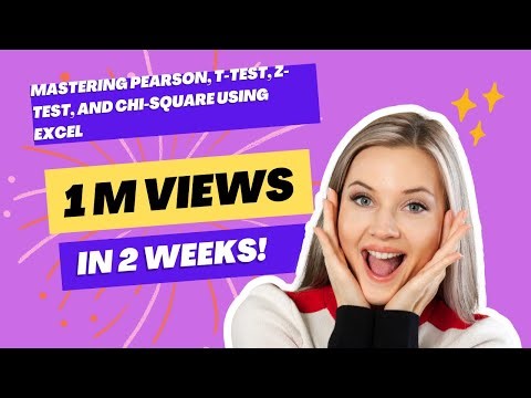 Mastering Mean, STDV, Pearson, T-test, Z-test, and Chi-square using Excel