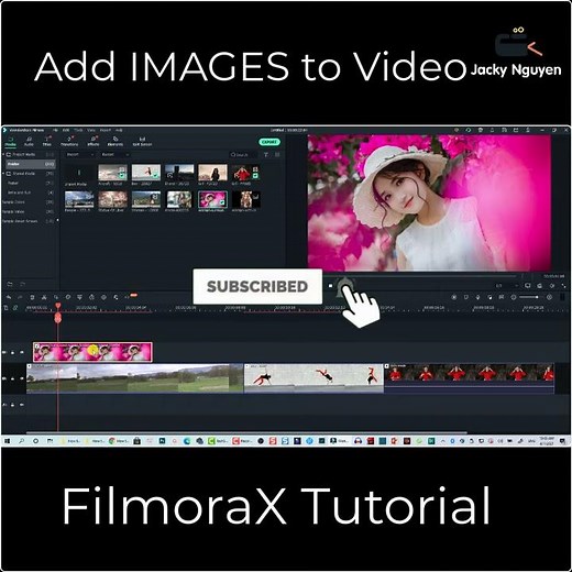 How to Add Image to Video in Wondershare Filmora X #Shorts