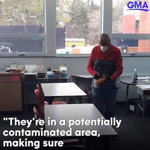 School janitors receive funds from families after they worked overtime to clean schools. https://gma.abc/39kXRGR | Good Morning America