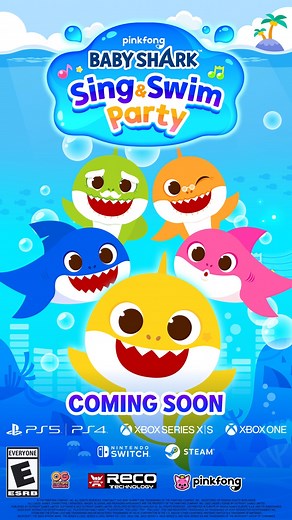 Coming Soon, the first Baby Shark console game: Baby Shark Sing And Swim Party!🎶 Join the Shark Family in this fintastic adventure across the ocean!🌊 #BabySharkSingAndSwimParty Out September 15 #BabyShark | Baby Shark