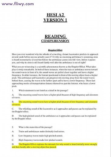 Chamberlain College of Nursing HESI A2HESI A2 Exam V1 With A&P.pdf HESI A2 Exam V1 With A&P .