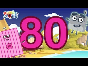 Numberblocks 80 learn to count with 3 Magic Run Hawaii World Season | Numberblocks Magic Adventure