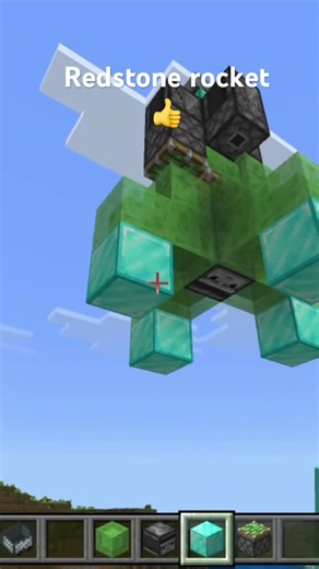 Minecraft Redstone rocket tutorial simple