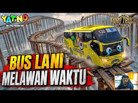 VIRAL Challenge❗ Lani Bus Must Cross This Extreme Wooden Bridge in Under 7 Minutes | ETS 2 GAMEPLAY