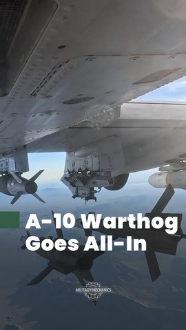 The U.S. Air Force tests the A-10 Warthog’s full arsenal at Nellis, firing JDAMs, laser-guided bombs, and its iconic 30mm cannon to validate upgraded combat software. | Military Mechanics