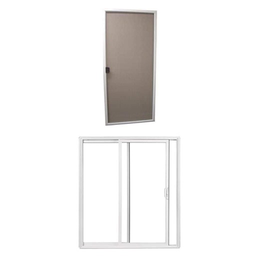American Craftsman 70/50 Series 29 in. x 80 in. Screen Door and 70 Series 60 in. x 80 in. Vinyl Sliding Patio Door Combo - The Home Depot