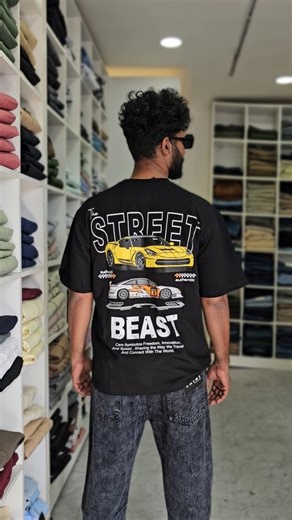 Shoppinghub Menswear on Instagram: "🔥 NEW DROP ALERT – BACKPRINT OVERSIZED TEES 🔥 Premium Backprint Oversized T-Shirts ✔️ 10 Unique Designs ✔️ Sizes S to XXL 💸 Just ₹599! Perfect for streetwear lovers – style meets comfort! Visit our outlet & grab your favs before they’re gone! DM for online orders – don’t miss out!"