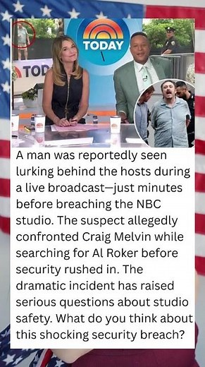 🚨 LIVE TV SHOCKER: Intruder Spotted on Camera Before Storming the 'Today' Show Studio! 😱