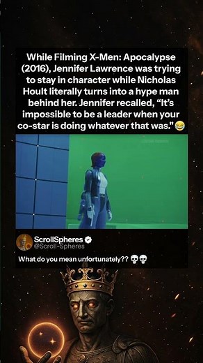 Jennifer Lawrence & The Beast Hype Man - X Men Apocalypse Behind The Scenes