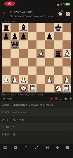 Chess puzzle 468 - checkmate in 2 moves #chess #шахи #puzzles #chesspuzzles