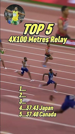 Top 5 Fastest 4x100M Teams Ever in Sprinting History!