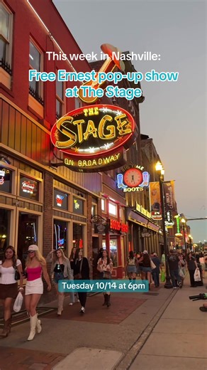 Free Pop-Up Show by Ernest in Nashville