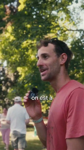 La slackline, ça ressemble à impossible vue d'en bas.