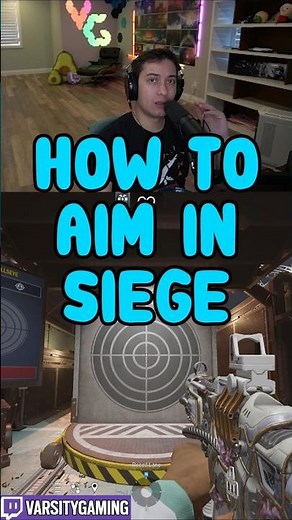 HOW TO AIM IN SIEGE (SIEGE SCHOOL) #shorts