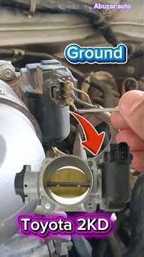 Toyota 2KD throttle body MAP sensor IAT sensor wiring diagram more Best video see in my channel #fyp