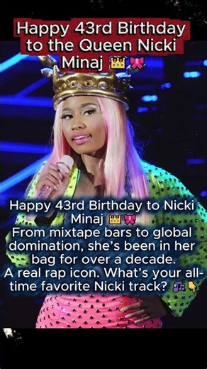 Nicki Minaj Turns 43 — Celebrating the Queen of Rap’s Legacy