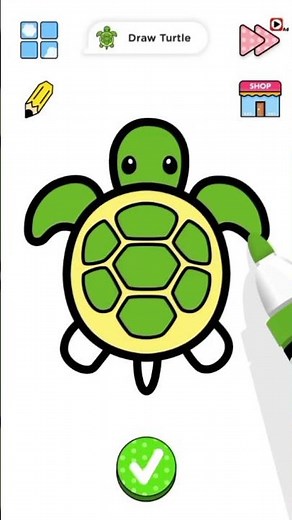 How to Draw a Cute Turtle – Easy Step-by-Step Tutorial for Beginners