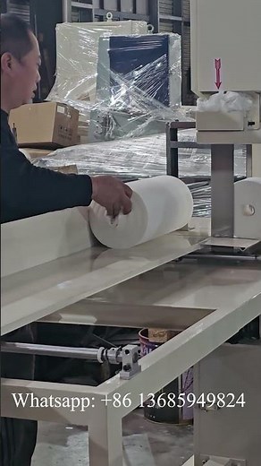 Manual 250mm diameter maxi roll jumbo tissue roll cutting machine