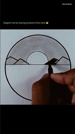 Easy Pencil Scenery Drawing ❤️ #bestscenery #drawing #easydrawing