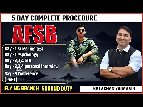AFSB 5 Day Complete Procedure for Airforce SSB Interview I afcat ssb