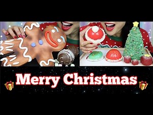 ASMR CHRISTMAS TREATS SPECIAL EDITION (EATING SOUNDS) NO TALKING | SAS-ASMR